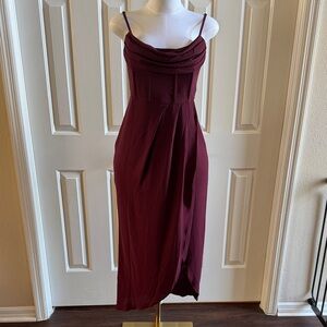 NWT Burgundy Midi Dress
